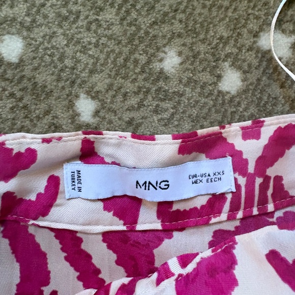 Mango Printed Pleated Skirt XXS - Picture 4 of 6